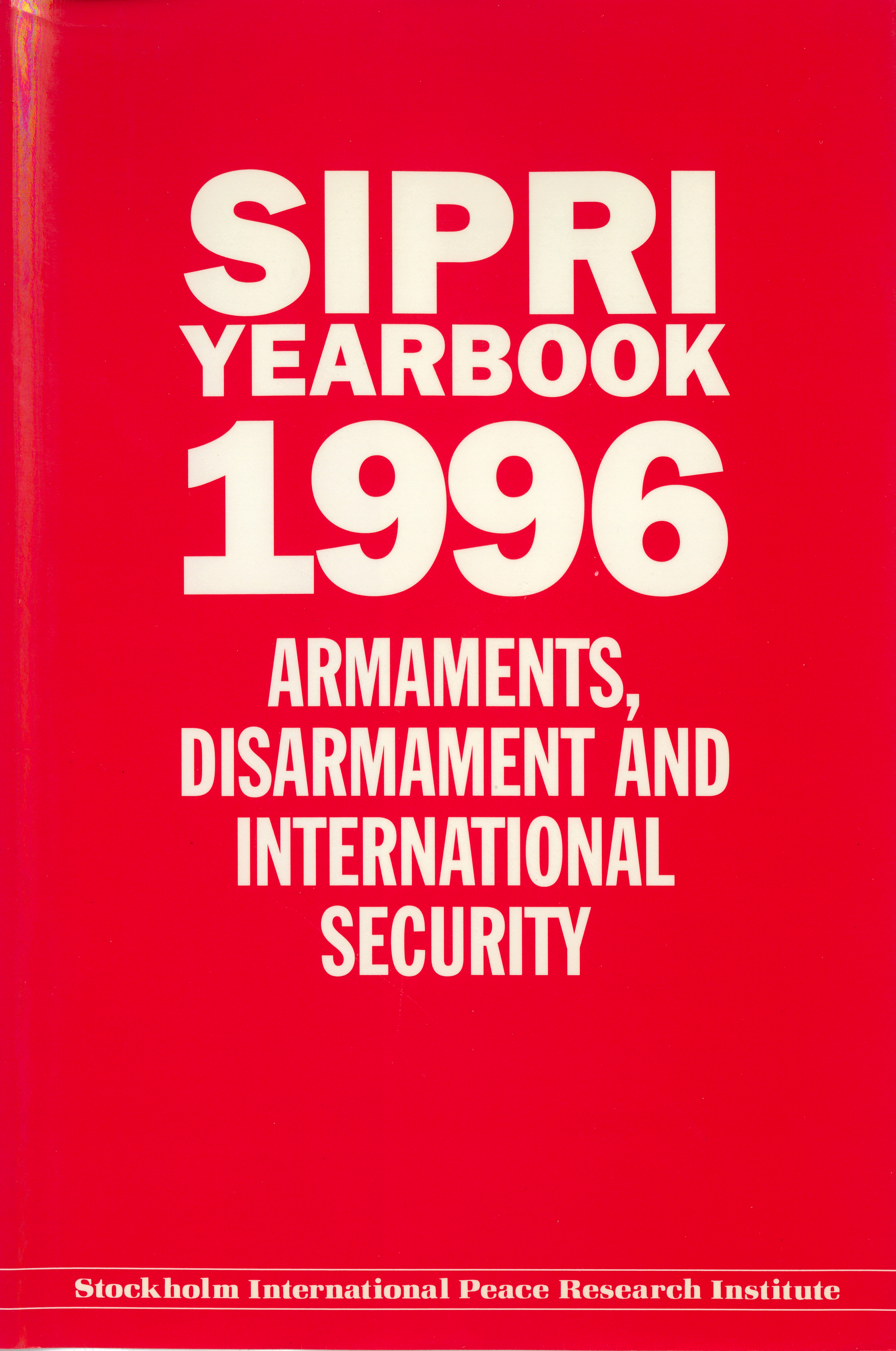 SIPRI yearbook 1996 cover