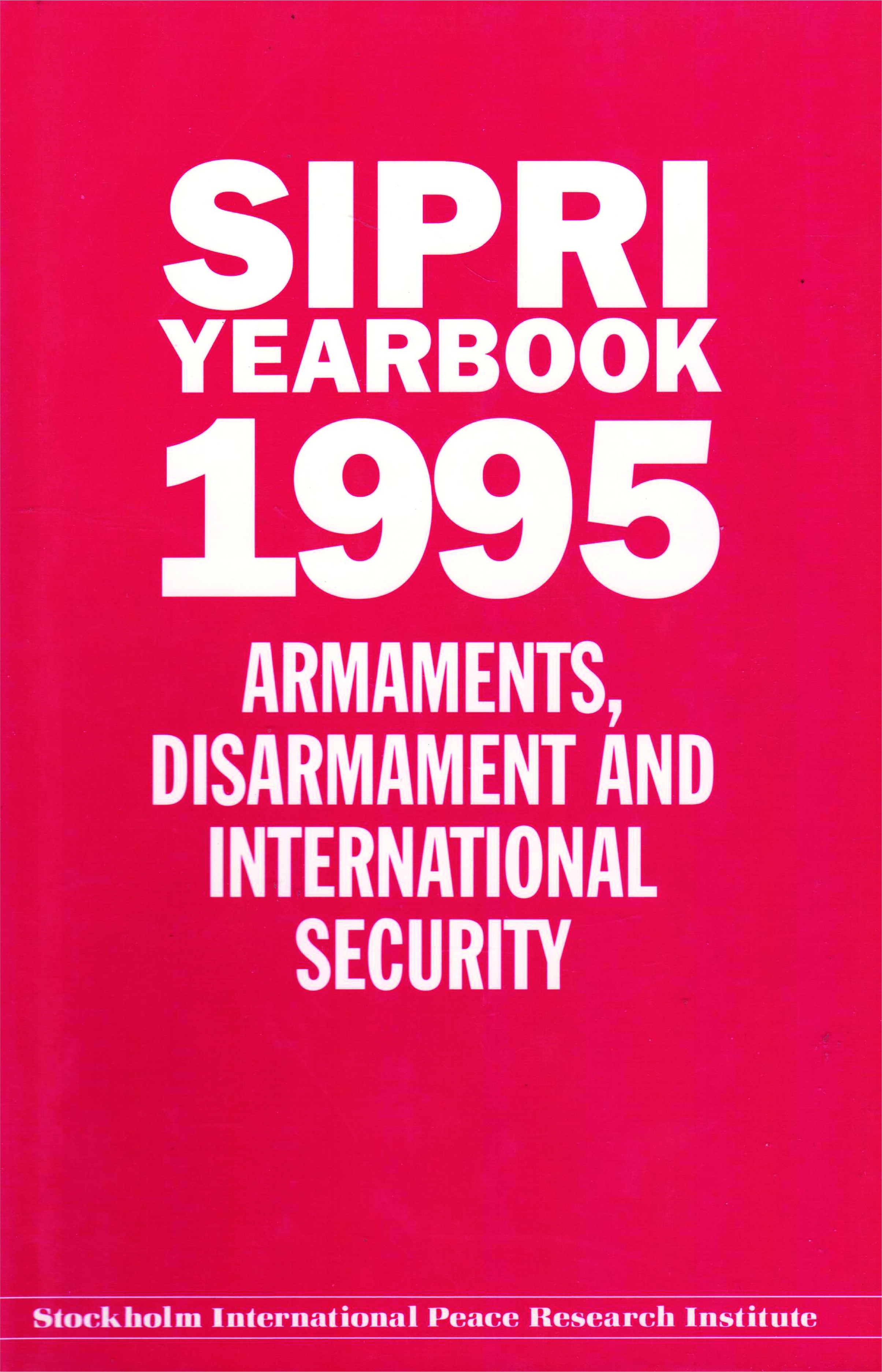 SIPRI yearbook 1995 cover