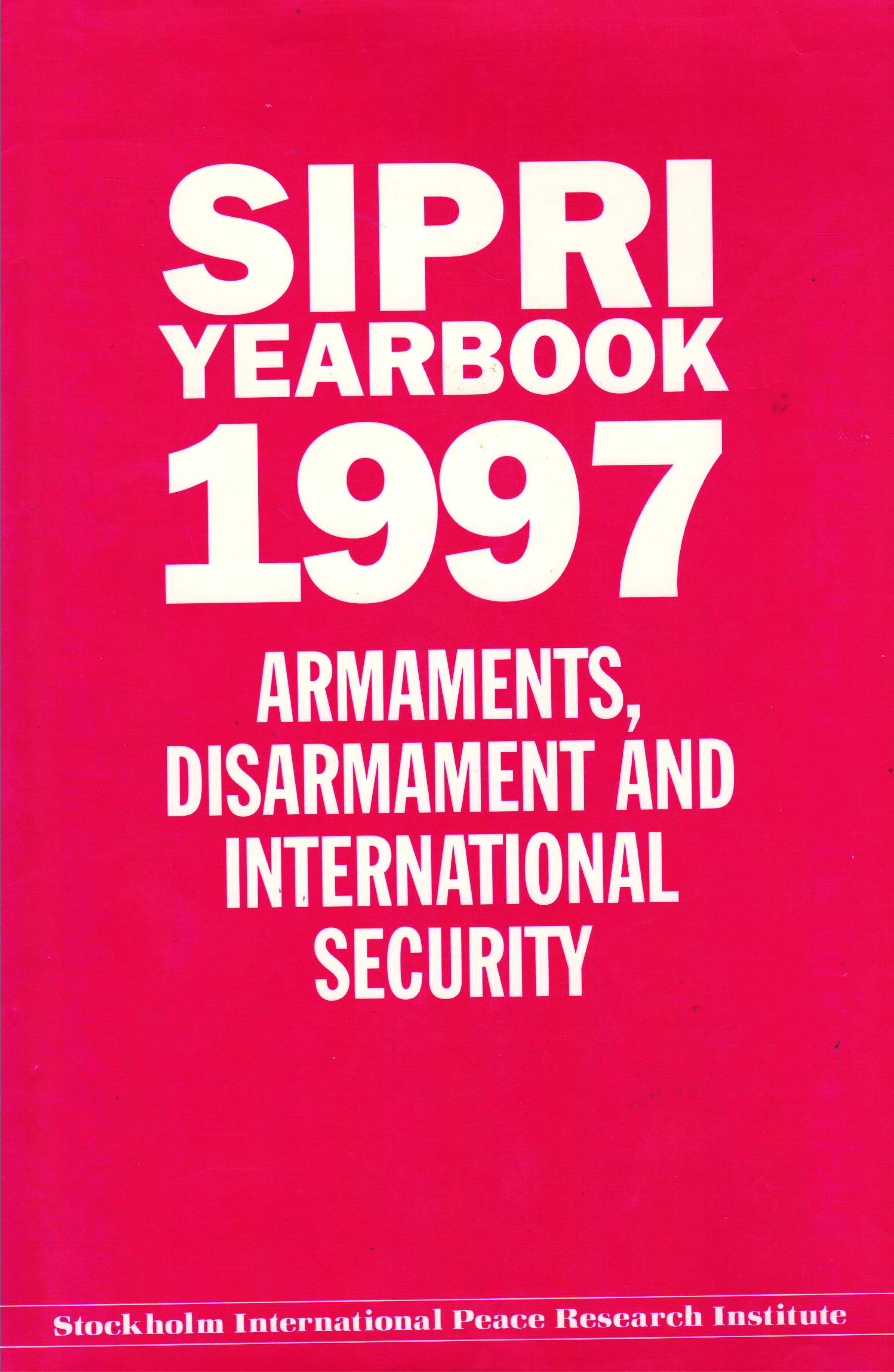 SIPRI yearbook 1997 cover
