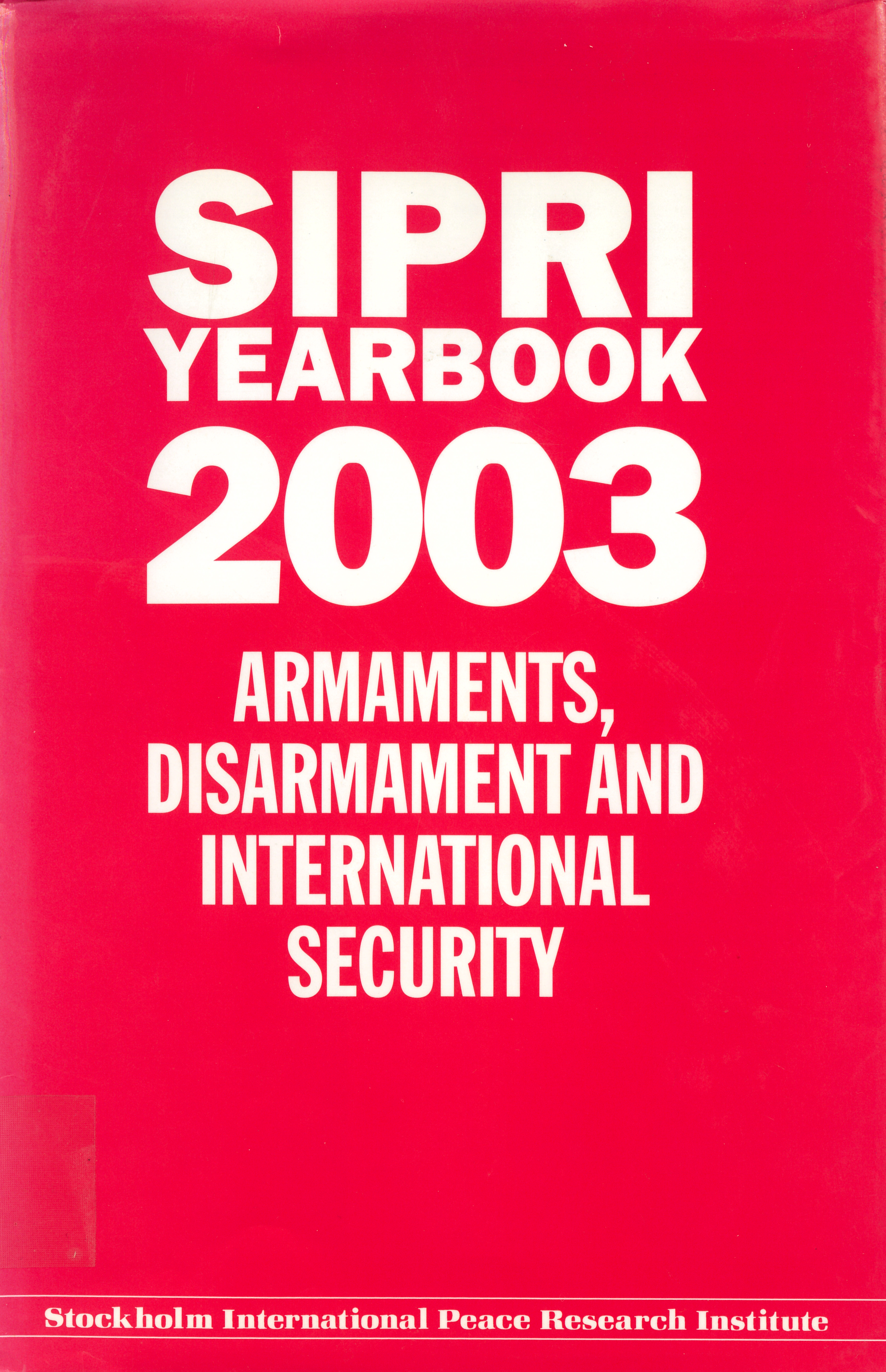 SIPRI yearbook 2003 cover