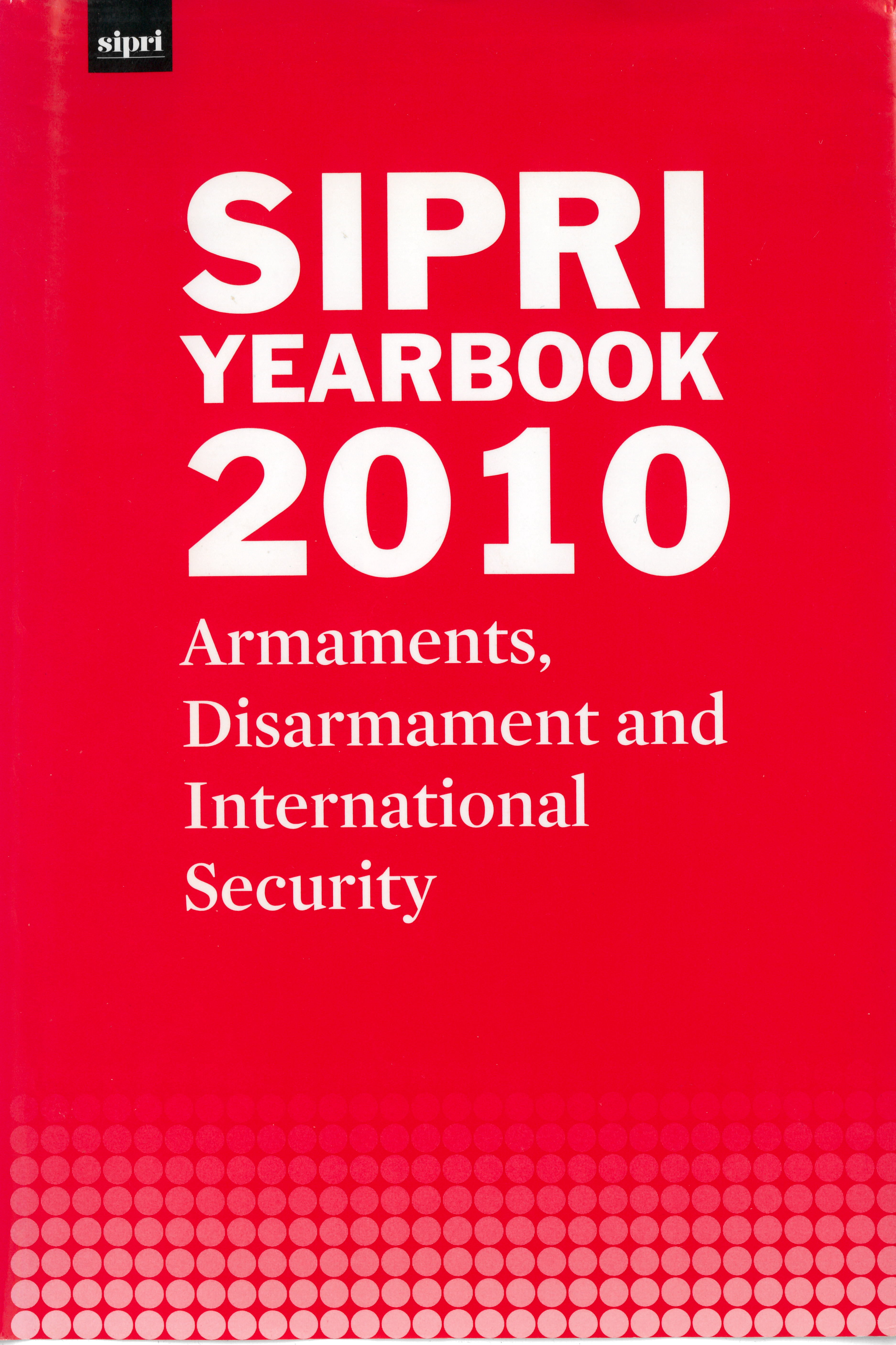 SIPRI yearbook 2010 cover