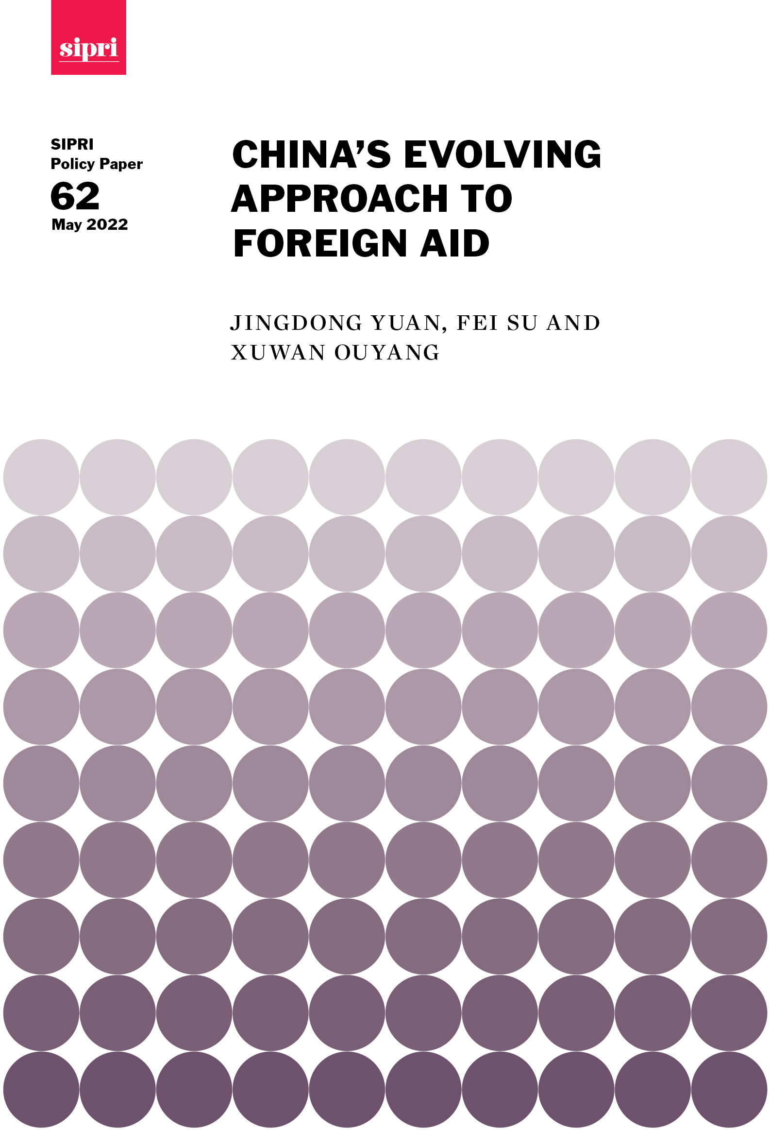 China S Evolving Approach To Foreign Aid SIPRI   Sipripp62 Cover 0 