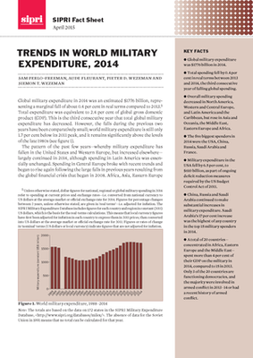 Trends In World Military Expenditure, 2014 | SIPRI