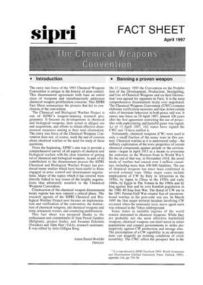 The Chemical Weapons Convention | SIPRI