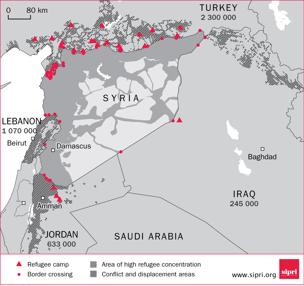 Syrian refugees in neighbouring countries
