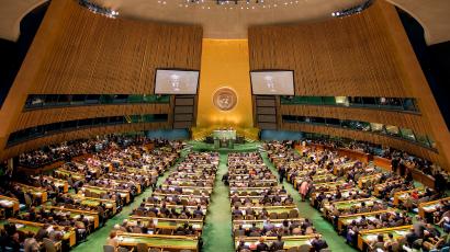 United Nations plenary meeting.