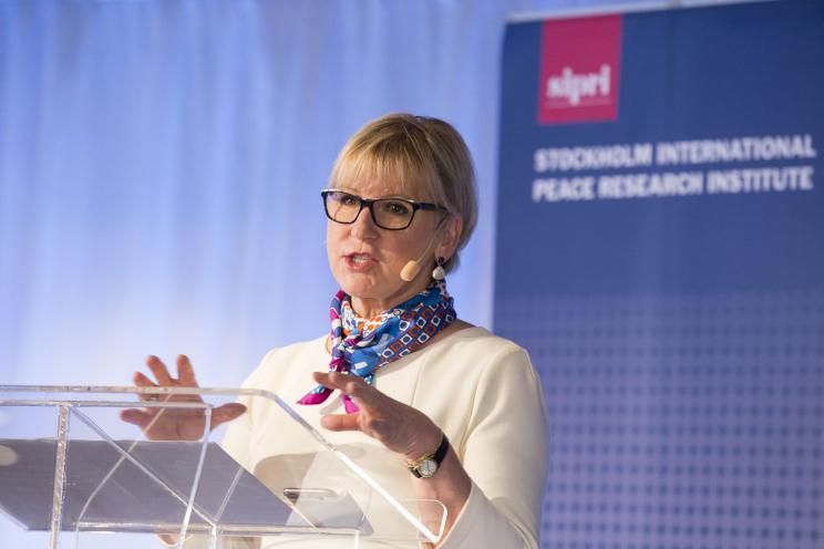 Swedish Minister for Foreign Affairs, Margot Wallström, at the 2017 Forum opening session