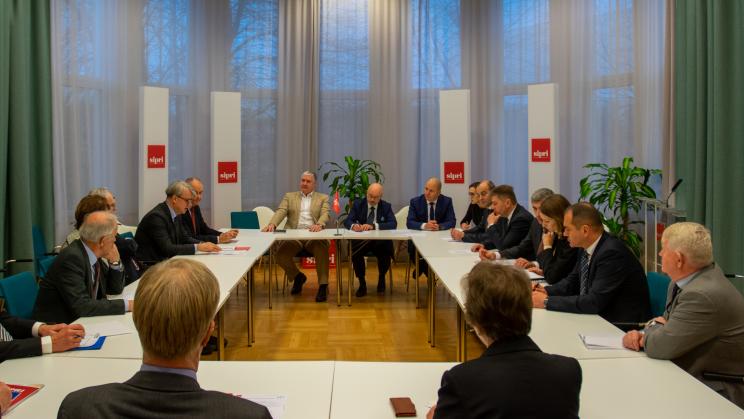 SIPRI hosts the Minister of Defence of Ukraine