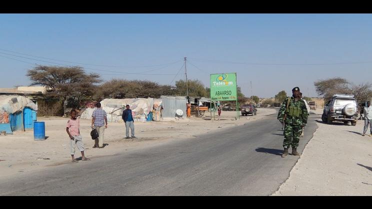 Street in Abaarso, Somalia, 2015.