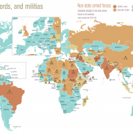 'Warlords, ganglords and militias', The State of the World Atlas, pp 100–101.