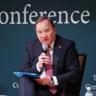 Stefan Löfven, Chair of the SIPRI Governing Board, at the 2024 Tokyo Conference.