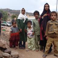 Children in al-Mahwit, Yemen