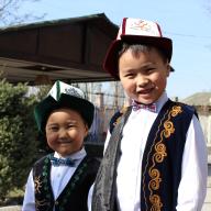Young boys in Kyrgyzstan