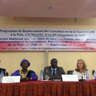 The opening session of the National Forum in Bamako, Mali in 2014