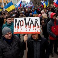 Russia-Ukraine protesters