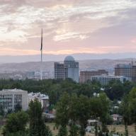 View over Dushanbe, the capital city of Tajikistan