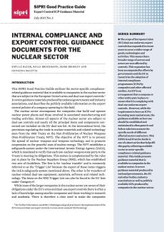SIPRI Good Practice Guide: Export Control ICP Guidance Material no. 3