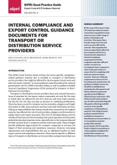 SIPRI Good Practice Guide: Export Control ICP Guidance Material no. 4