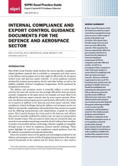 SIPRI Good Practice Guide: Export Control ICP Guidance Material no. 5