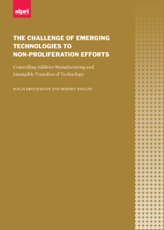 Cover The challenge of emerging technologies to non-proliferation efforts: Controlling additive manufacturing and intangible transfers of technology