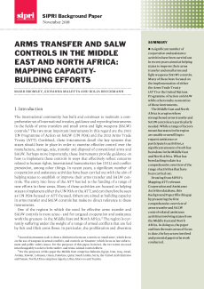 Arms transfer and SALW controls in the Middle East and North Africa: Mapping capacity-building efforts