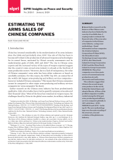 Estimating the Arms Sales of Chinese Companies COVER
