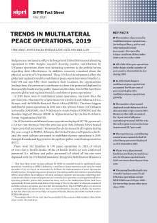 Cover "Trends in Multilateral Peace Operations, 2019"