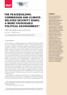 The Peacebuilding Commission and Climate-related Security Risks: A More Favourable Political Environment?