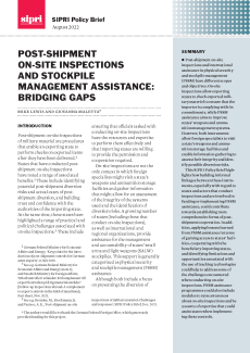 Post-shipment On-site Inspections and Stockpile Management Assistance: Bridging Gaps