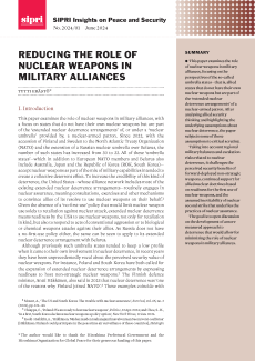 Cover Reducing the Role of Nuclear Weapons in Military Alliances