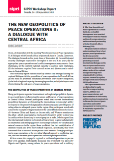 Central Africa dialogue - SIPRI workshop report