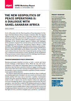 Sahel-Saharan Africa dialogue - SIPRI workshop report