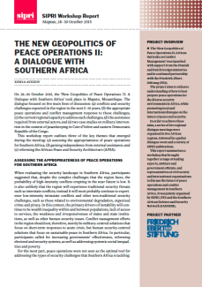Southern Africa dialogue - SIPRI workshop report