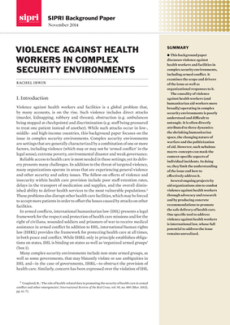 Violence Against Healthcare Workers And Facilities | SIPRI