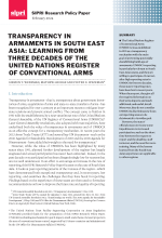 Transparency in Armaments in South East Asia: Learning from Three Decades of the United Nations Register of Conventional Arms
