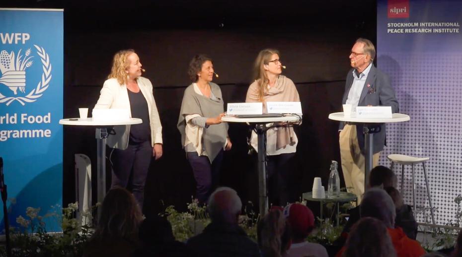 Almedalen SIPRI partners with World Food Programme to discuss