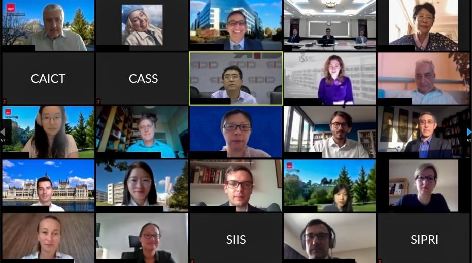 Participants at the webinar series on EU-China relations and connectivity.
