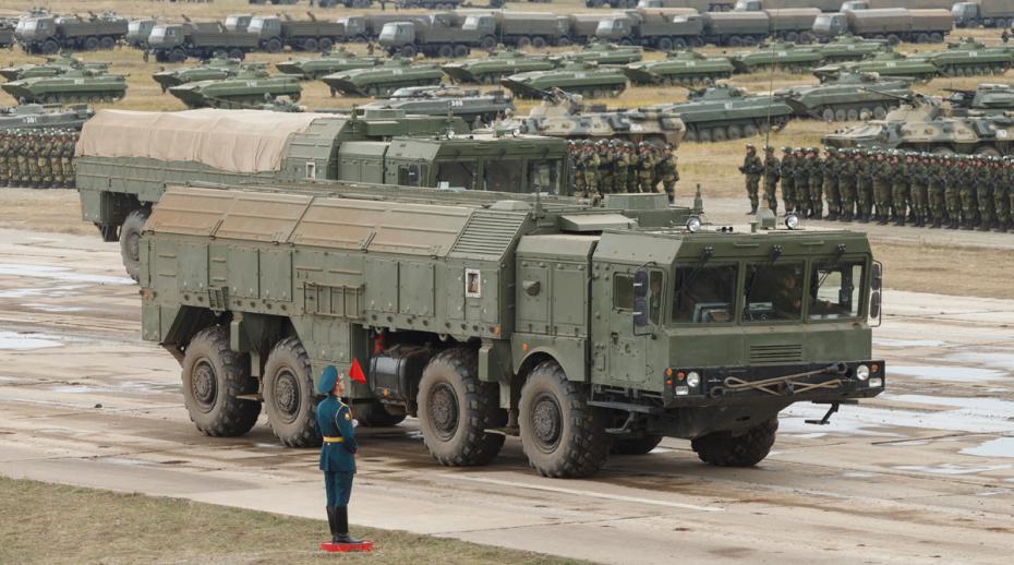 Iskander launcher on display during the Vostok-2018 exercise with Russian and Chinese troops.