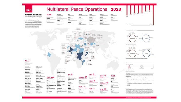 SIPRI Map of Multilateral Peace Operations, 2023