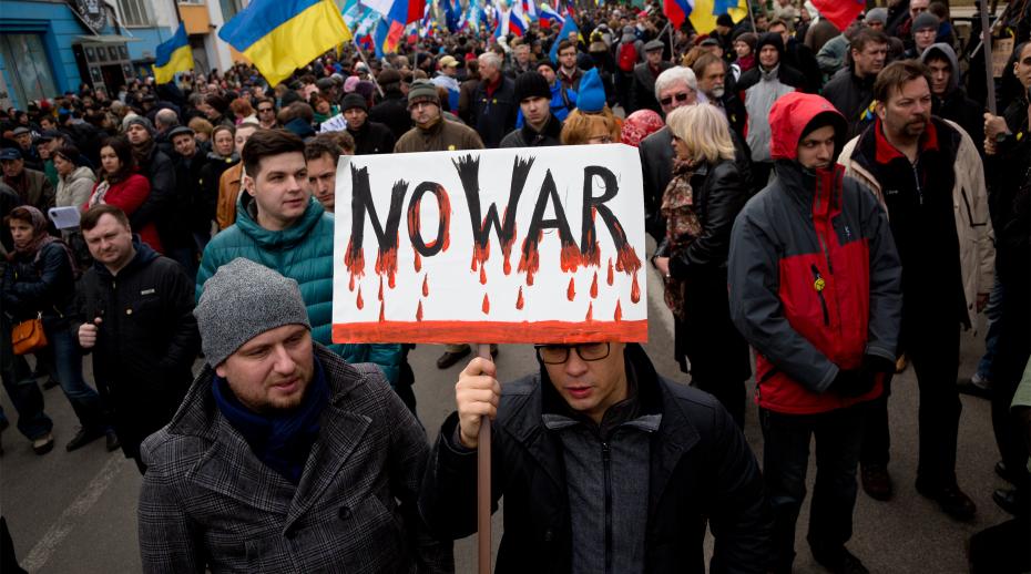 Russia-Ukraine protesters