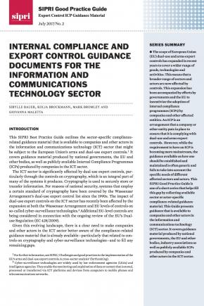 SIPRI Good Practice Guide: Export Control ICP Guidance Material no. 2