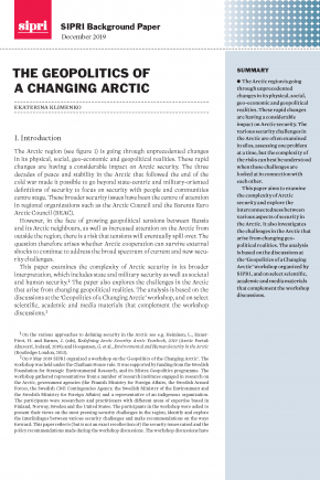 The geopolitics of a changing Arctic