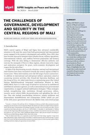 Cover The Challenges Of Governance, Development and Security in the Central Regions of Mali