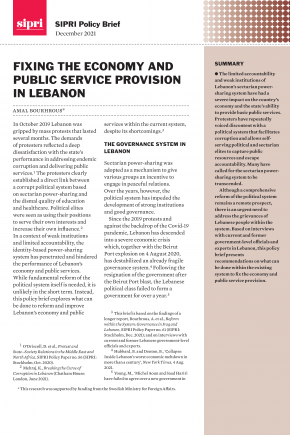 Cover of Fixing the Economy and Public Service Provision in Lebanon