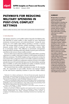 Pathways for Reducing Military Spending in Post-civil Conflict Settings