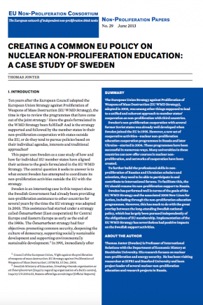 Non-proliferation Paper No. 29
