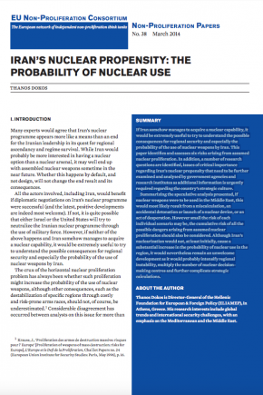 Non-proliferation Paper No. 38