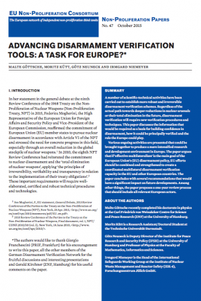 EU Non-proliferation Paper No. 47